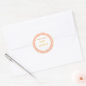 Daisy Baby Shower Ronde Sticker (Envelop)