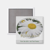 Daisy Baby shower Save the Date Floral Magnet (Voorkant / Achterkant)