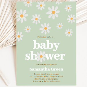 Daisy Baby Shower Uitnodiging