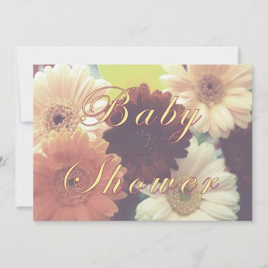 Daisy babyshower uitnodiging (Voorkant)