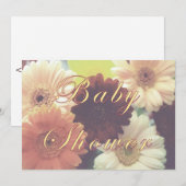 Daisy babyshower uitnodiging (Voorkant / Achterkant)