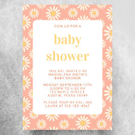 Daisy babyshower uitnodiging