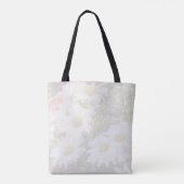 Daisy Background Yellow en Grey Bridesmaid Tote Bag (Achterkant)