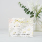 Daisy Background Yellow Grey Wedding Reception (Staand voorkant)