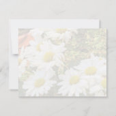 Daisy Background Yellow Script Save the Date (Achterkant)