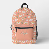 Daisy Backpack Bedrukte Rugzak (Voorkant)