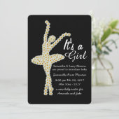 Daisy Ballerina, New Baby Announcement Aankondiging (Staand voorkant)