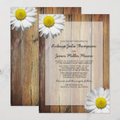 Daisy - Barn Wood - Weddenschappen Kaart (Voorkant / Achterkant)