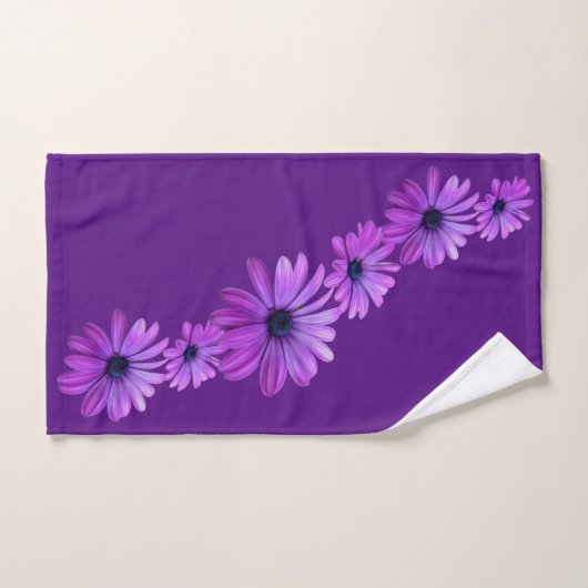 Daisy Bath sets Blue Paars Daisy Bath Bad Handdoek (Handdoek)