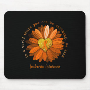 Daisy Be Kind Leukemie Bewustzijn Oranje Lint Muismat