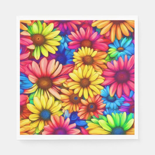 Daisy Beauty - Papieren servet (Voorkant)