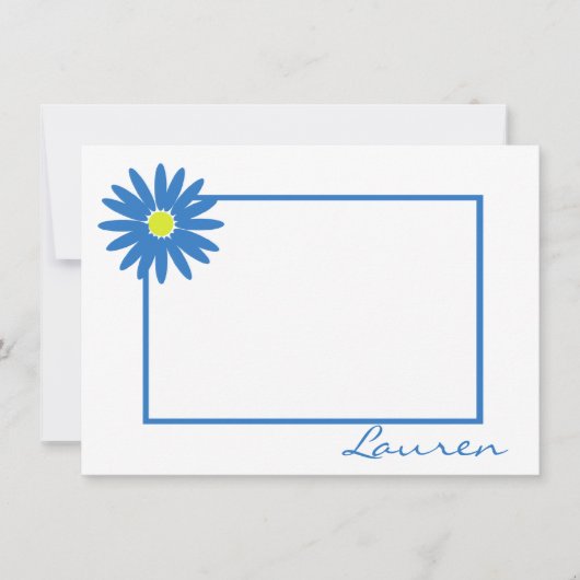 Daisy bedankt Blue Note Notitiekaartje (Voorkant)