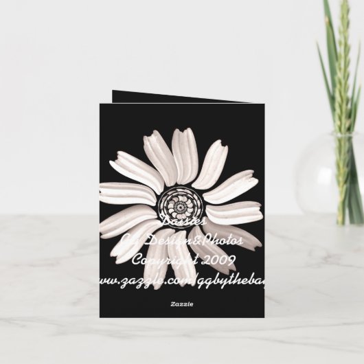 Daisy bedankt Notecard (Achterkant)