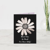 Daisy bedankt Notecard (Voorkant)