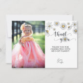 Daisy Bedankt voor je fotokaart - Wit Kaart (Voorkant)