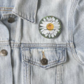 Daisy Bedankt voor je vrijwilligerswerk vandaag. Ronde Button 5,7 Cm (In situ)