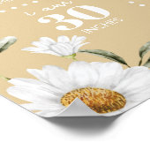  Daisy Bee 1e Verjaardag Mijlpaal teken Poster (Hoek)