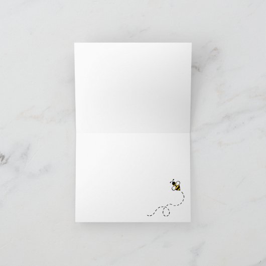 Daisy Bee Bedankt Notecards Kaart (Binnen)
