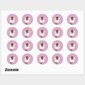 Daisy Bee Ronde Sticker (Vel)