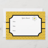 Daisy Bee Uitnodigingen (Achterkant)