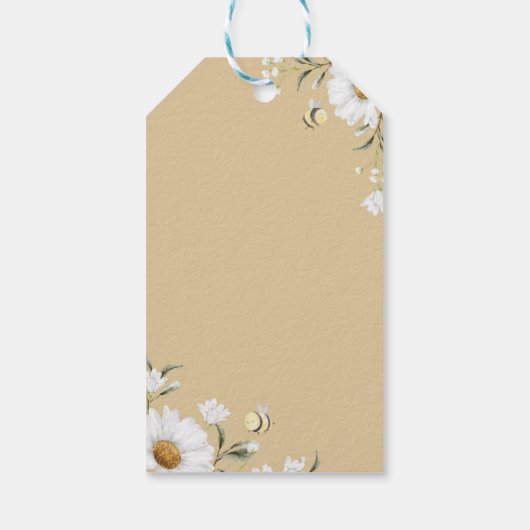 Daisy Bee Verjaardag Dank u Label Cadeaulabel (Achterkant)