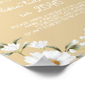 Daisy Bee Verjaardag Tijd Capsule teken Poster (Hoek)