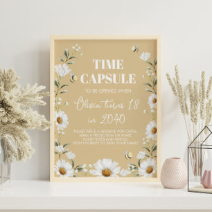  Daisy Bee Verjaardag Tijd Capsule teken Poster