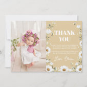  Daisy Bee Verjaardagsfeestje Dank je kaart (Voorkant)