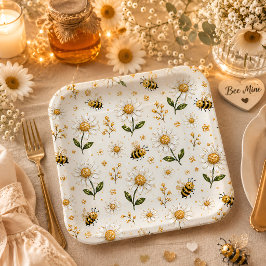 Daisy Bee Verjaardagsfeestje Papieren Bordje