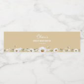 Daisy Bee Verjaardagswaterflesetiket Waterfles Etiket (Enkel label)