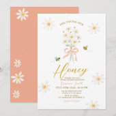 Daisy Bee Ze Vond Haar Honing Bruiloftsborrel Kaart (Voorkant / Achterkant)