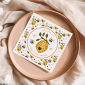 Daisy Beehive Bumblebee Baby shower Servet