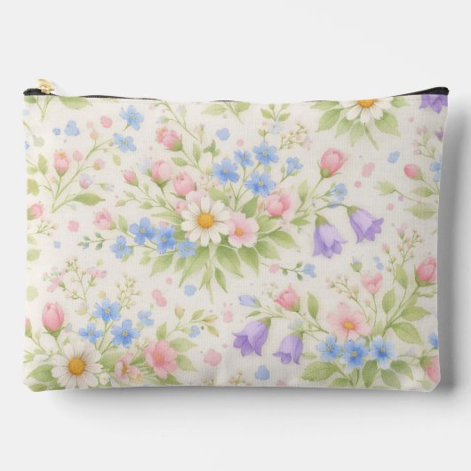 Daisy, Bellflower & Blue Blossom Botanisch Etui (Voorkant)