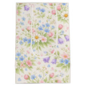 Daisy, Bellflower & Blue Blossom Botanisch Medium Cadeauzakje (Achterkant)