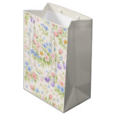 Daisy, Bellflower & Blue Blossom Botanisch Medium Cadeauzakje (Achterkant Gekanteld)