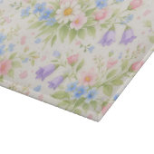 Daisy, Bellflower & Blue Blossom Botanisch Snijplank (Hoek)