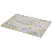 Daisy, Bellflower & Blue Blossom Botanisch Snijplank (Hoek)
