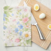 Daisy, Bellflower & Blue Blossom Botanisch Theedoek (Quarter Fold)