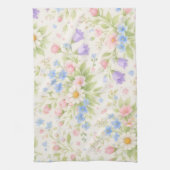 Daisy, Bellflower & Blue Blossom Botanisch Theedoek (Verticaal)