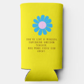 Daisy Best Teacher Photo Yellow Seltzer Blikjeskoeler (Achterkant)