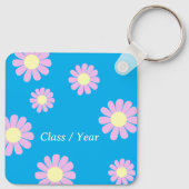 Daisy Beste Leraar Foto blauw Sleutelhanger (Achterkant)