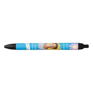 Daisy Beste Leraar Foto Blauw Zwarte Inkt Pen