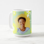 Daisy Beste Leraar Foto Teal Koffiemok (Voorkant links)