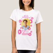 Daisy Beste Leraar Foto Wit T-shirt (Voorkant)