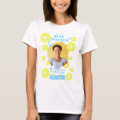 Daisy Beste Leraar Foto Wit T-shirt (Voorkant)