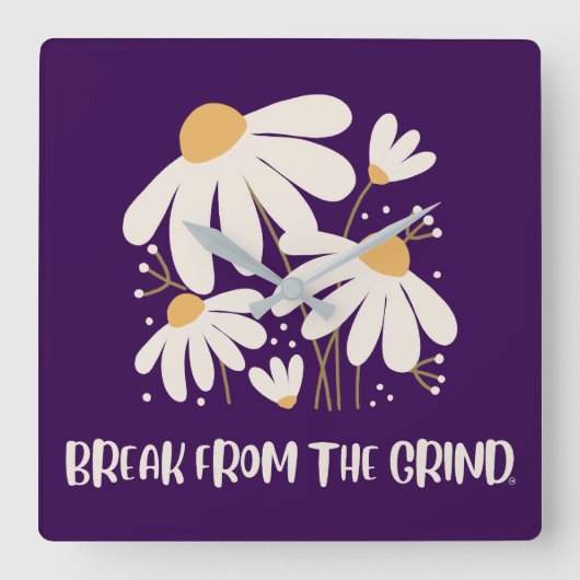 Daisy BFTG Clock Vierkante Klok (Voorkant)