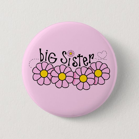 Daisy Big Sis Ronde Button 5,7 Cm (Voorkant)