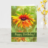 Daisy Birthday Greeting Card Kaart (Gele Bloem)