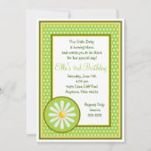 Daisy Birthday Invitations Kaart (Voorkant)