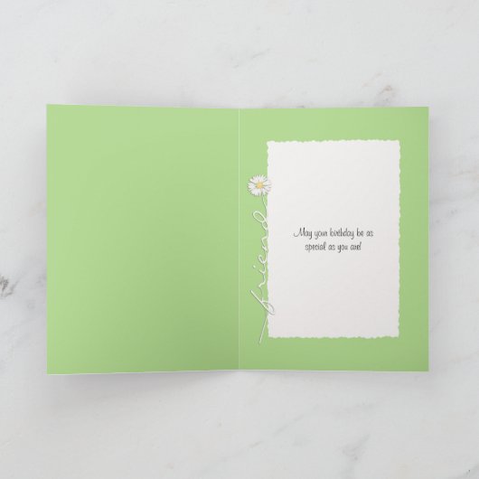 Daisy Birthday Kaart (Binnen)